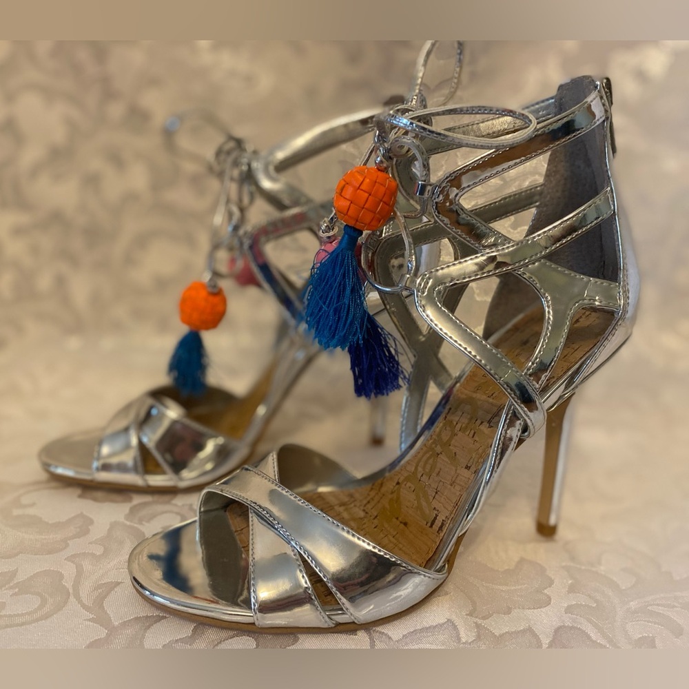 Sam Edelman Azela, Tassel Lace-Up Sandal, Size 8 - Picture 5 of 12